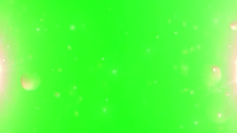 Magic wand casting glowing light particles in a circular motion on a green Stock Footage 339167352