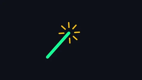 Magic Wand Effect Icon Stock Footage 335592156