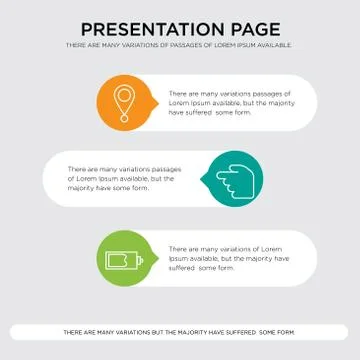 Magic wand, Hourglass, Location pointer presentation Stockillustratie