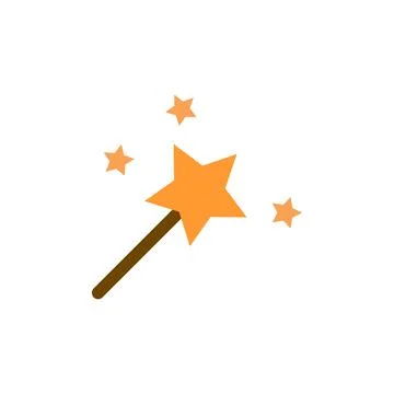 Magic Wand Icon Conceptual Vector Illustration Design Stock Illustration
