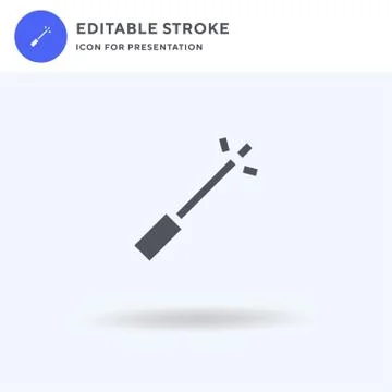 Magic Wand icon vector, filled flat sign, solid pictogram isolated on white イラスト素材