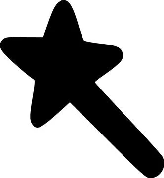 Magic wand icon vector symbol design illustration Stock Illustration