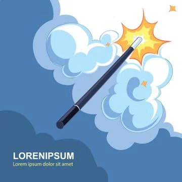 Magic wand Stock Illustration