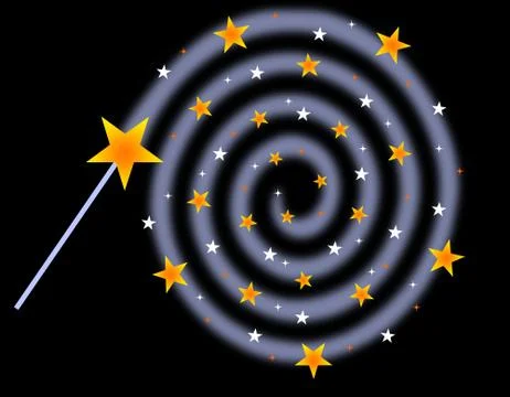Magic wand Illustrazione stock