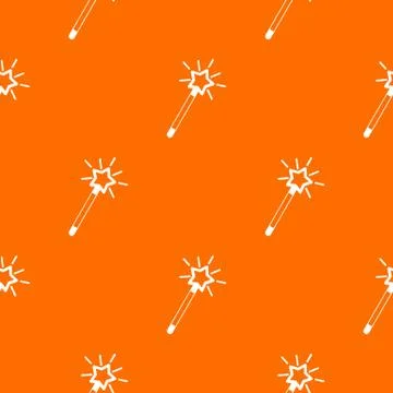Magic wand pattern seamless Stock Illustration