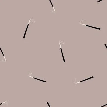 Magic wand seamless pattern. Magic background. Stock Illustration
