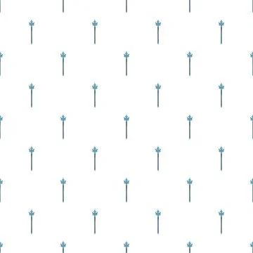 Magic wand seamless pattern on white background Stock Illustration