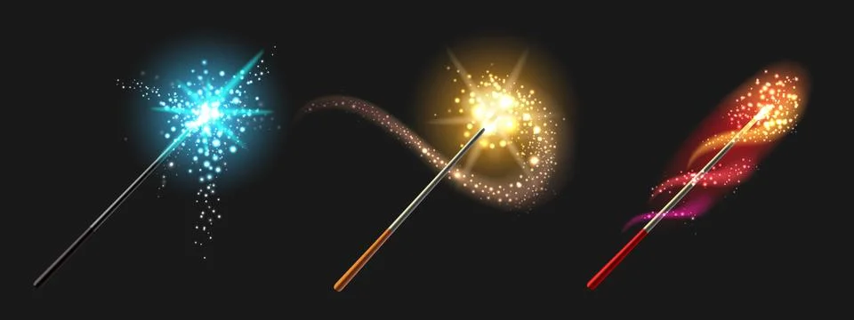 Magic Wand set Stock Illustration