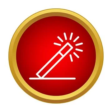 Magic wand tool editing selected area icon Stock Illustration