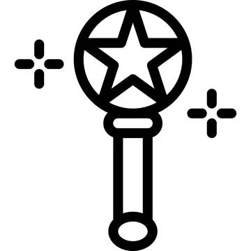 Magic wand Vector Icon Design Illustration Stock Illustration