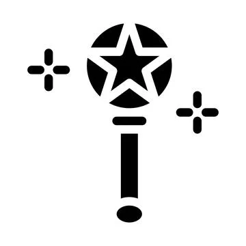 Magic wand Vector Icon Design Illustration Stock Illustration