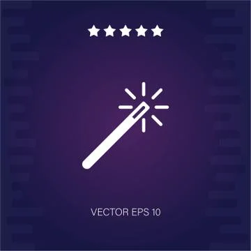 Magic wand vector icon Stock Illustration