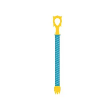  Magic wand vector illustration background magician star stick icon. Mirac... Foto stock