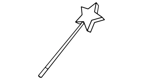 Magic Wand whiteboard animation 4K footage Stock Footage 116574997