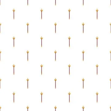 Magic wands forming a seamless fantasy pattern イラスト素材