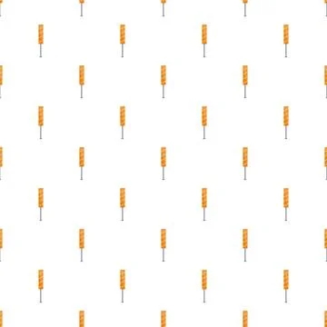 Magic wands forming a seamless pattern on a white background Stock Illustration