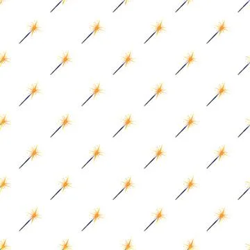 Magic wands pattern creating a fairytale background イラスト素材
