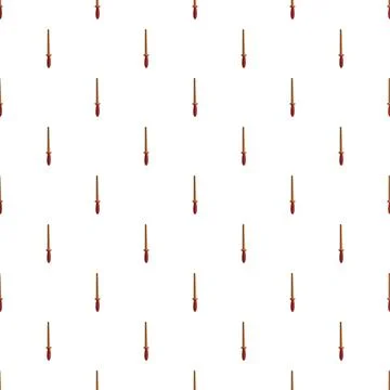 Magic wands pattern repeating on white background 스톡 일러스트