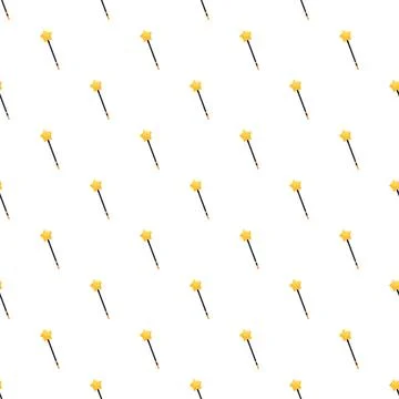 Magic wands seamless pattern for fantasy concepts Stock Illustration