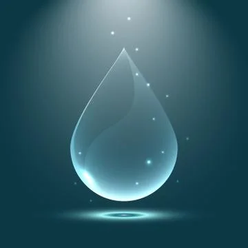 Magic water drope. Stock-Illustration