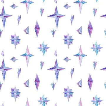 Magic Watercolor Pattern Stock Illustration