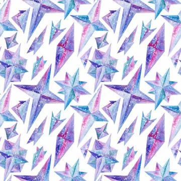 Magic Watercolor Pattern Stock Illustration