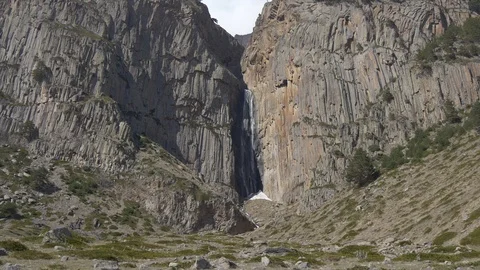 Magic waterfall among rocks in the magic valley Stock Footage 88623744