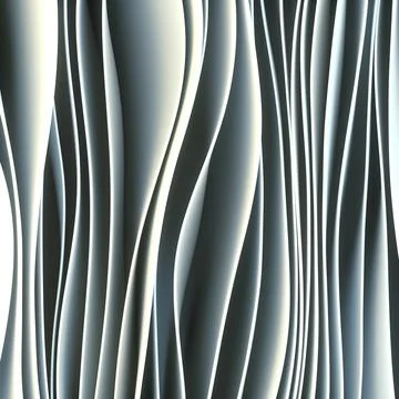 Magic wave 3d rendering digital illustration. White fluid creative background 스톡 일러스트