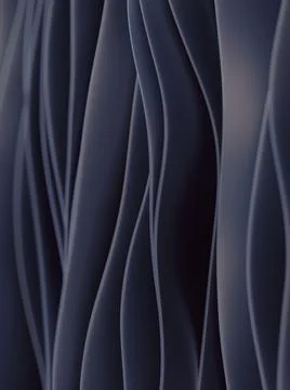 Magic wave dark background. Digital illustration in beautiful style 3d render Stock Illustration