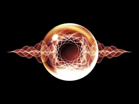Magic of Wave Particle Illustrazione stock
