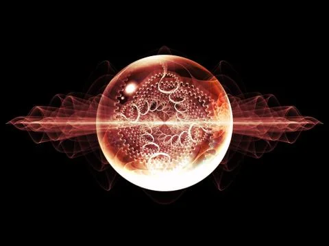 Magic of Wave Particle Illustrazione stock