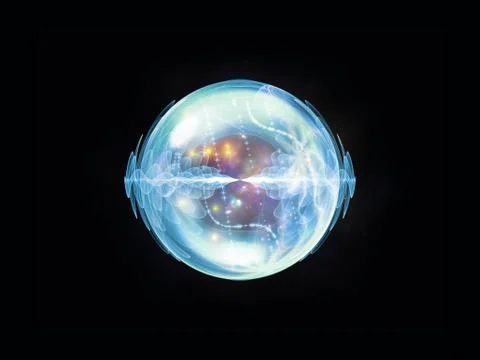 Magic of Wave Particle Illustrazione stock