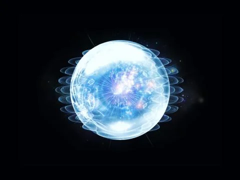 Magic of Wave Particle Illustrazione stock