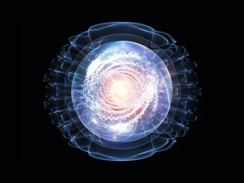 Magic of Wave Particle Stock Illustration