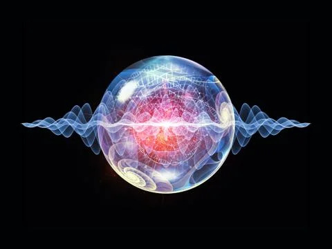 Magic of Wave Particle Stock Illustration