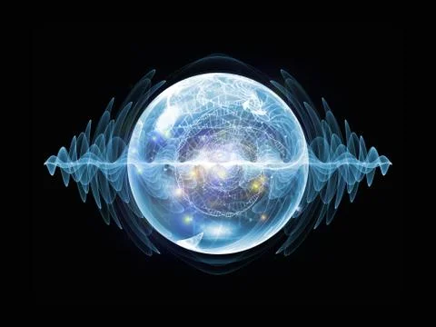 Magic of Wave Particle Stock Illustration