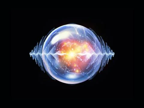 Magic of Wave Particle Stock Illustration