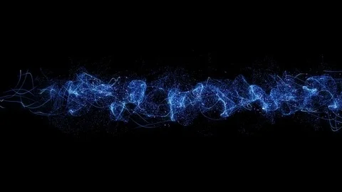 Magic wave of particles Video stock 75606239