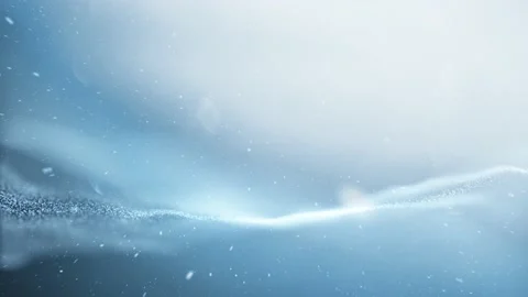 Magic wavy snowy artificial landscape with snow falling Vidéo 228071420