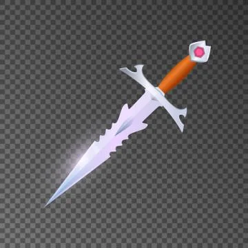 Magic weapon isolated game element Stock Illustration