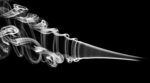 Magic white abstract smoke patterns Stock Photos