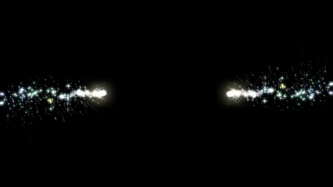 Magic wisp bolt collision overlay colored particle loopable motion graphics for Stock Footage 118431769