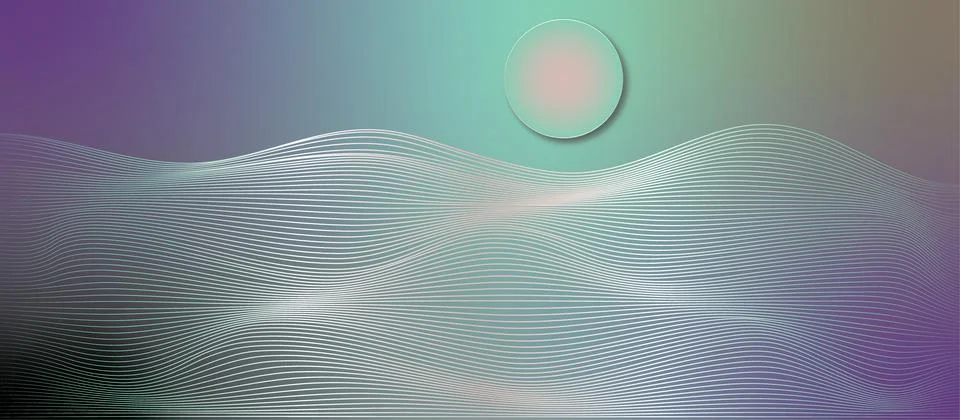 Magical 3d image, figures. Different textures. Stock Illustration