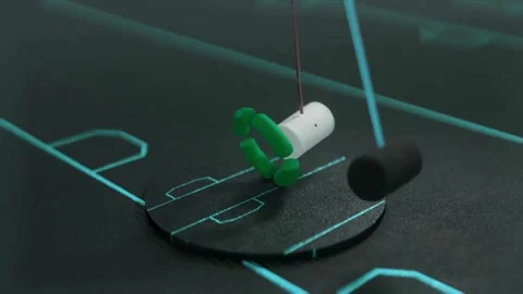 Magical Animated Shapes: Dancing Without Collision Stock Footage 276611954