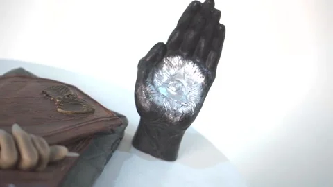 Magical attributes. tools for performing a magical rite. magic and sorcery. Stock Footage 225811925