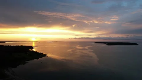 Magical August sunset in Estonia. Stock Footage 158709007