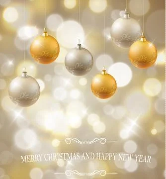 Magical background with night bokeh Stock Illustration