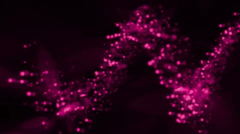 Magical background of pink glowing particles in wave motion (FULL HD) 動画素材 55759628