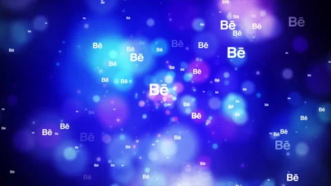 Magical Behance And Bokeh Background Video stock 205083517