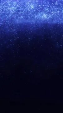 Magical blue glowing dust particles falling abstract background イラスト素材